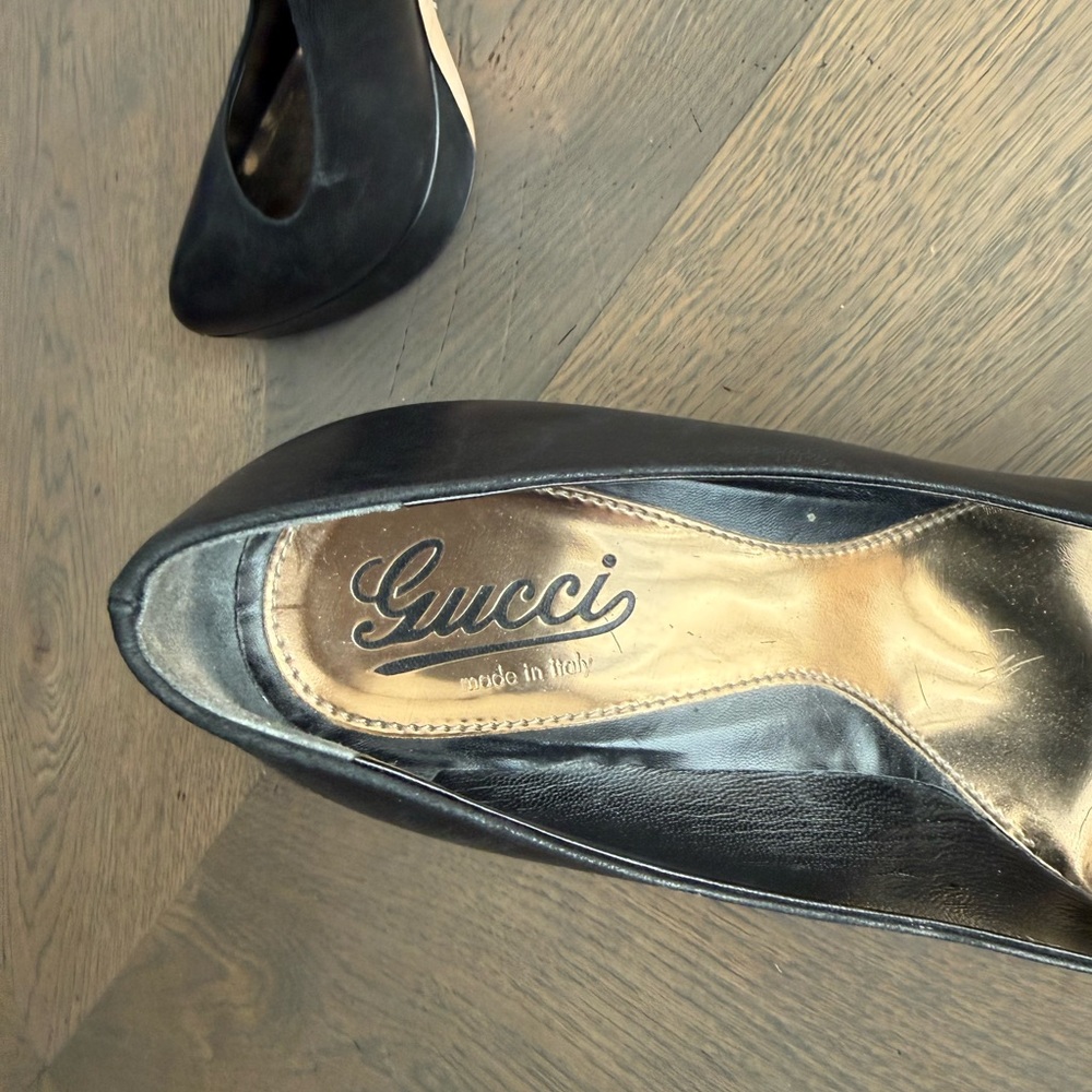 Gucci Black Leather Heels - Picture 5 of 6